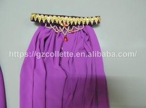 Traje de Ballet Adulto Terciopelo Azul Vientre Indio Estilo Árabe Traje Danzante Maya EGIPTO Danza Árabe Tribal Trajes del Vientre - Product Image 4