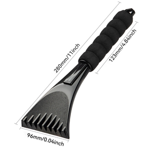 Grattoir à glace portable en plastique pour l'hiver, outil de nettoyage de la neige, poignée en éponge, pour le dégivrage du pare-brise, grattoir à glace pour fenêtre de <span class=keywords><strong>voiture</strong></span> - Product Image 5