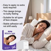 Bandelettes buccales OEM ODM en forme de X, anti-ronflement, hypoallergéniques, 120 pièces, transparentes, pour le sommeil