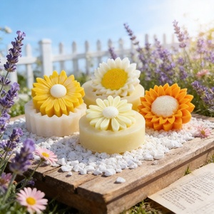 Moule en silicone de haute qualité, écologique, facile à démouler, pour bougies d'aromathérapie, tournesol, petite <span class=keywords><strong>marguerite</strong></span>, pour la fabrication de bougies DIY - Product Image 4