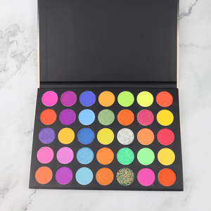 ไม่มีโลโก้ 35 สีเคลือบอายแชโดว์มุกพาเลทผงมังสวิรัติพร้อมเคลือบแววสําหรับใช้ประจําวัน OEM / ขายส่งแต่งหน้า - Product Image 2
