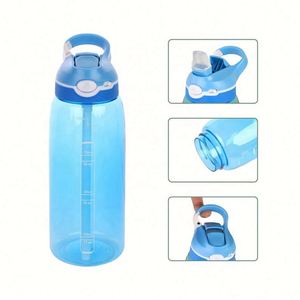 Bouteilles d'eau sportives Tritan personnalisées avec logo, 750 ml/25 oz, avec couvercle pop-up, pailles et poignée portable, sans BPA, vente en gros - Product Image 4