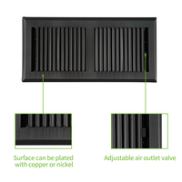 Lakeso Split Ac Split Réglable Déflecteur de débit Extender Déflecteur d'air en acier Registre de plancher pour système Hvac