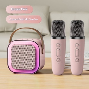 K12 3401 Mini Taşınabilir Karaoke Mikrofonlu Hoparlör, Şarkı Seçimi Özelliğiyle, Plastik Malzemeli, Evde Kullanım İçin - Product Image 1