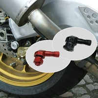 Tige de Valve de pneu de moto, haute qualité, en aluminium CNC, Angle de 90 degrés pour Harley Davidson modifié