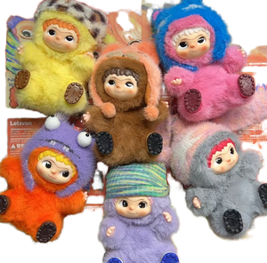 กล่องสุ่มของเล่นตุ๊กตาสัตว์น่ารักแบบฟูฟ่อง 100% ของแท้ รุ่น Frozen Fun Party พร้อมพวงกุญแจและของตกแต่งกระเป๋า ของสะสม - Product Image 1