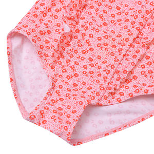 Maillot de bain une pièce pour filles 2021, motif pois rouges, avec bandeau et volants, pour bébés et jeunes enfants - Product Image 3