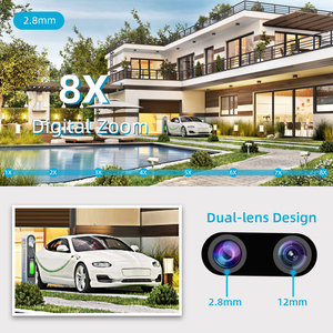 Cámara Exterior <span class=keywords><strong>ICSee</strong></span> A20 8MP, Seguridad para el Hogar, WiFi Inalámbrico, Visión Nocturna, Detección de Movimiento, Audio Bidireccional - Product Image 3
