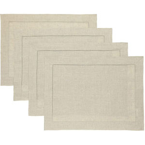 Mantel Individual de lino <span class=keywords><strong>Natural</strong></span>, tejido <span class=keywords><strong>Natural</strong></span> lavable a máquina, hecho a mano, nuevos diseños - Product Image 1