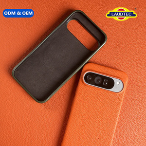 Étui en cuir véritable durable à grain de litchi pour Google Pixel 7a 8a 9a, avec découpe précise et chargement magnétique, coque arrière pour téléphone portable - Product Image 1