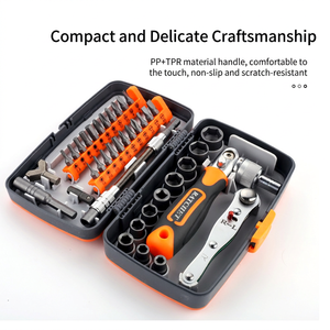 Juego de destornilladores multifuncionales para reparaciones domésticas 38 en 1 con kit de puntas cruzadas y trinquete. - Product Image 3