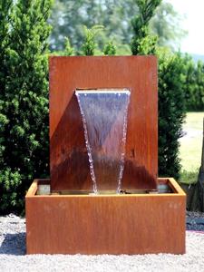 Hot Sale Corten Steel Water <b>Feature</b> Fountain <b>Garden</b> Sculpture for Outdoor Decoration - Product Image 4