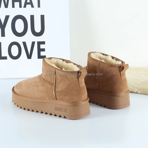 Botas Planas de Invierno para Mujer, Personalizables, con Exterior de Piel de Oveja y Vacuno, Entresuela de Fibra, Cálidas y Antideslizantes - Product Image 5