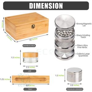 Contenedor decorativo de bambú para sala de estar - Product Image 4