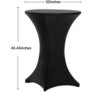 Low MOQ <b>Black</b> <b>Tablecloths</b> for Weddings and Events Table Cover Support - Product Image 2