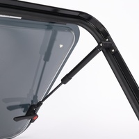Ventanas para caravanas, autocaravanas y remolques de 500*300 mm con certificación E-mark/DOT, doble acristalamiento, aleación de aluminio, con mosquitera plisada.