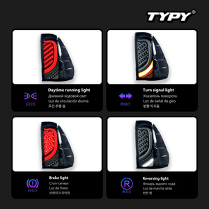 TYPY Car <b>Lights</b> for Toyota Hilux 2015-2020 Taillight LED Projetor Tail <b>Lamp</b> Daytime Running <b>Light</b> Automotive Accessories - Product Image 3