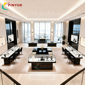 Vitrina Moderna <span class=keywords><strong>de</strong></span> Lujo para Joyería, Exhibición <span class=keywords><strong>de</strong></span> Collares <span class=keywords><strong>de</strong></span> Diamantes, Decoración <span class=keywords><strong>de</strong></span> Tienda, Diseño Interior Personalizado para Joyerías - Product Image 5