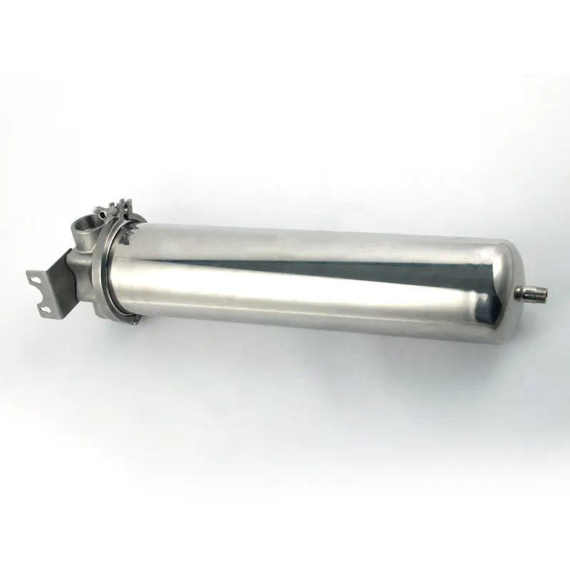 Aço inoxidável filtro carcaça pré filtração sistema uso industrial água 40 mícrons filtro SS cartucho pré filtro