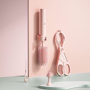 Brosse de nettoyage multifonctionnelle rechargeable en silicone pour biberons et tasses de nouveau-nés – Vente en gros - Product Image 4