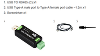 Konverter Dua Arah Terisolasi Kelas Industri USB ke RS485 (C), Chip FT232RNL, Jarak Transmisi RS485 hingga 1,2 km