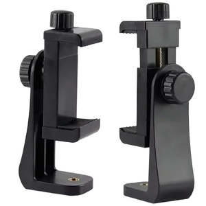<span class=keywords><strong>Adaptateur</strong></span> universel de montage de trépied de téléphone à 360 degrés Support vertical de support de tondeuse de téléphone portable pour iPhone et appareil photo - Product Image 1