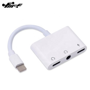 2 en 1 doble auricular Aux Audio <span class=keywords><strong>adaptador</strong></span> <span class=keywords><strong>cargador</strong></span> divisor <span class=keywords><strong>para</strong></span> <span class=keywords><strong>iPhone</strong></span> - Product Image 2