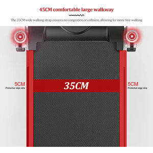 Treadmill mekanis Gym Rueda, Treadmill rumah lari bantalan berjalan multifungsi Manual dapat dilipat dengan perisai 123 - Product Image 4