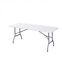 Table pliante d'extérieur pour marché nocturne, stand, salle de sport, hôtel et restauration - Portable, empilable, résistante aux intempéries