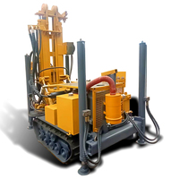 Vente Directe Usine Foreuse sur Chenilles à Démarrage Électrique Hydraulique pour Puits d'Eau Profonds de 100m, 150m, 200m, Machine de Forage Pneumatique