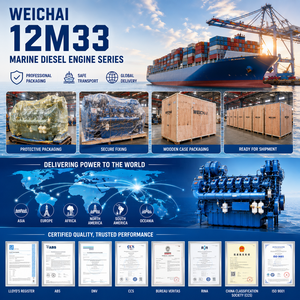<span class=keywords><strong>Moteur</strong></span> diesel marin refroidi par eau Weichai série 12M33, 12 cylindres en V, pour navires d'ingénierie et groupes électrogènes marins - Product Image 6