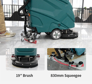 Autolaveuse industrielle de 20 pouces pour sols en béton, machine de nettoyage autotractée - Product Image 5