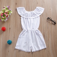 Combinaison décontractée personnalisée de haute qualité avec logo, vêtements d'été tendance pour filles, body bébé à col rond, vêtements pour bébés