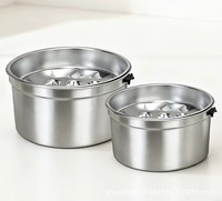 NicePets 2-in-1 Slow Feeder & Schwimmender Wassernapf aus Lebensmittelechtem SUS304 Edelstahl für Katzen und Hunde zur Verhinderung von Überfressen