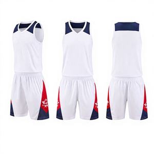 Conjunto de Uniforme de Baloncesto Personalizable a Precio Económico, Multicolor, con Logotipo Bordado Personalizado, Diseño Reversible, Opciones de Tallas Grandes - Product Image 1