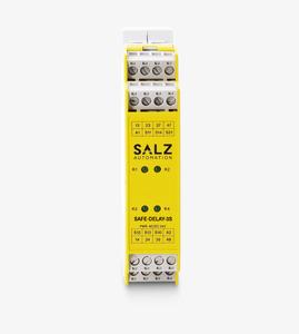 Safe E-Stop <b>Relay</b> 2NO Non-Del. 2NO Del. 3S Fixed 2 Safe/2 Del. Contacts 1/2-Ch <b>Auto</b>/Man. Start SIL3/Cat4/PLe 24V AC/DC SALZ <b>Auto</b> - Product Image 2
