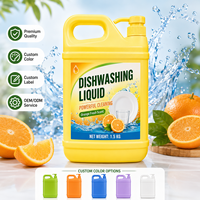 Liquide vaisselle jetable OEM écologique pour la maison et la cuisine, antibactérien, multi-usages, sûr, parfum citron gingembre 15-30%
