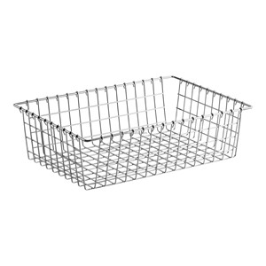 Stainless Steel Wire <b>Storage</b> <b>Basket</b> <b>Rectangular</b> Kitchen Organization Bin for Commercial Use - Product Image 1