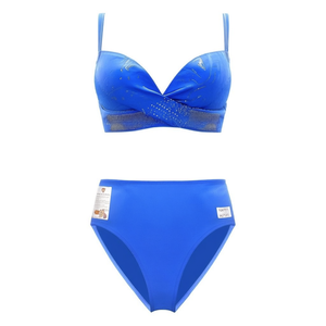 Costume da bagno intero HDJ Plus Size con controllo della pancia, monokini modellante con dettaglio a torsione per abbigliamento da spiaggia SQ67311 - Product Image 4