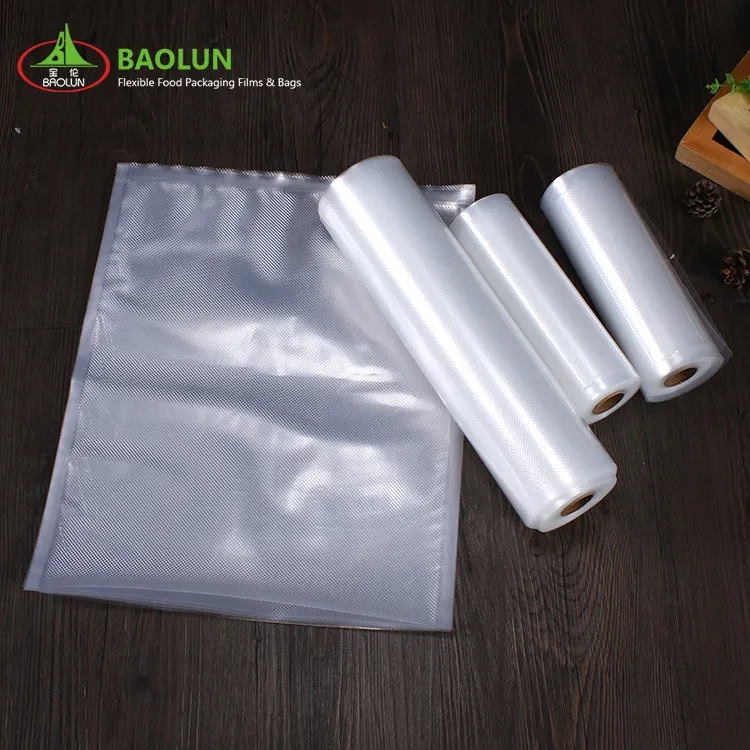 Kantung penyegel vakum cetak kustom kantung kemasan makanan industri untuk Beaf keju laut Makanan kelas plastik kantong segel vakum