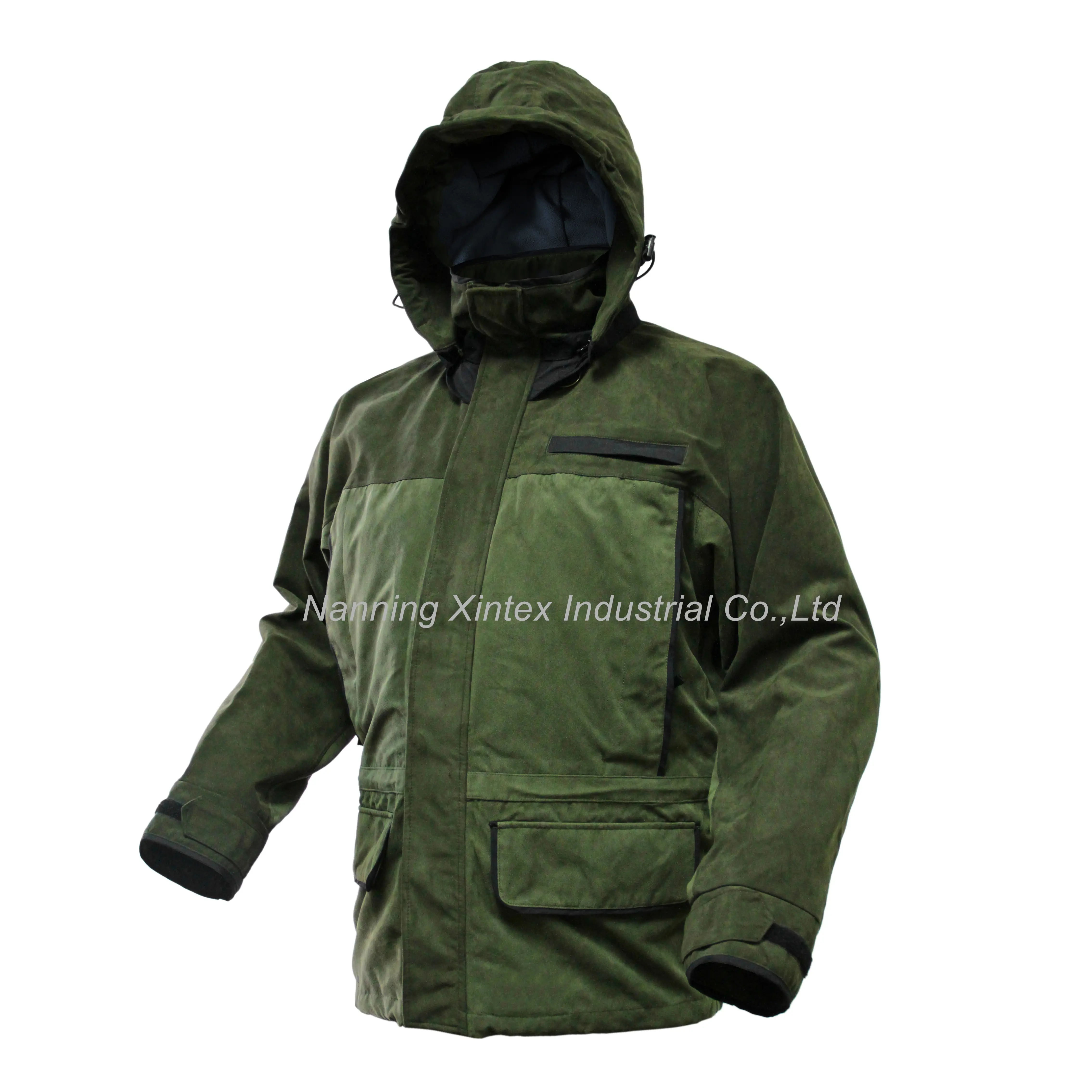 Veste à capuche de chasse en plein air Veste de travail softshell respirante imperméable/Veste de chasse multi-fonction de randonnée pour hommes