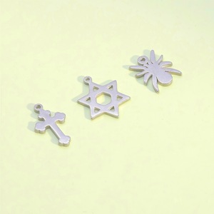Stainless Steel Mixed Shape Pendant For <b>Necklace</b> Making Cross Anchor Star Spider Scorpion Lightning DIY Jewelry Findings - Product Image 4