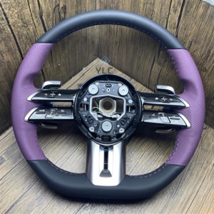 Volante de Fibra de Carbono para <span class=keywords><strong>Mercedes</strong></span> Benz Clase C <span class=keywords><strong>E</strong></span> G AMG G63 W204 S204 W212 <span class=keywords><strong>V212</strong></span> S212 W463, Volante con Luces LED - Product Image 3