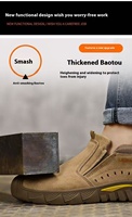 Bottes de sécurité pour soudeur de marque Bottes de travail de sécurité pour repassage industriel pour hommes