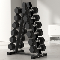 Support d'haltères réglable 15kg en fonte 2kg sans exercice durable entraînement à domicile logo personnalisé ensemble d'haltères hexagonaux acier caoutchouc maison