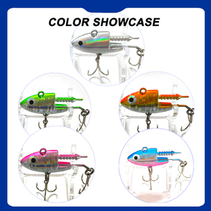 Señuelo de Pesca Alpha <span class=keywords><strong>7</strong></span> Colores 3 Tamaños, Cola en T, Cebo Suave, Lanzamiento Largo, Cabeza de Plomo, Señuelo Jig, PVC, Silicona, para Pesca de Lubina/Lucio/Agua Salada - Product Image 4