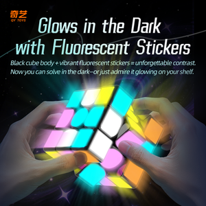 क्यूई फ्लोरोसेंट क्यूब 3*3 क्यूब पेशेवर पहेली खेल बच्चों के लिए खिलौने - Product Image 6