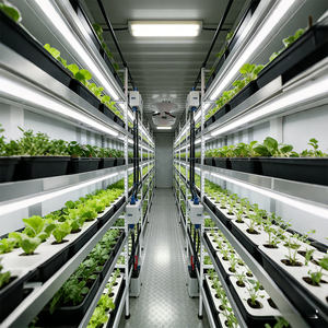 Ferme conteneurisée personnalisée de grande taille, cultivateur intelligent pour <span class=keywords><strong>hydroponie</strong></span>/aéroponie, légumes-feuilles, agriculture biologique, herbes, champignons - Product Image 3