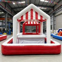 Bar de piscine gonflable pour fêtes en extérieur, bar flottant en PVC pour piscine, tente de bar gonflable pour piscine
