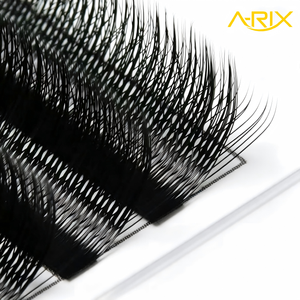 Extensiones de Pestañas A-RIX Serie Flower Fairy 3W Clover W Shape, Color Negro Mate, Doble Punta, Fibra Fina y Suave, Volumen 3D, Pestañas Individuales - Product Image 4